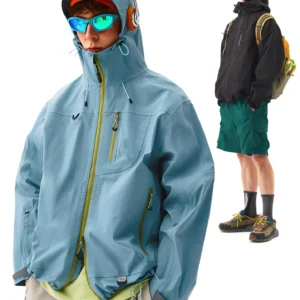 High-end alternative outdoor windbreaker, hiking and mountain climbing jacket for Xizang, fleece inner liner, windproof and waterproof