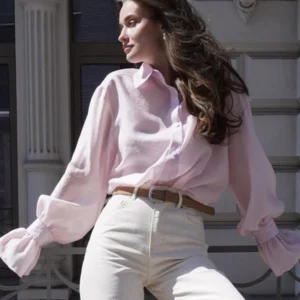 Commuter Tencel cardigan, loose and casual shirt for women