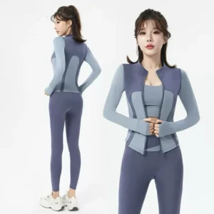zipper coat yogo sport suit