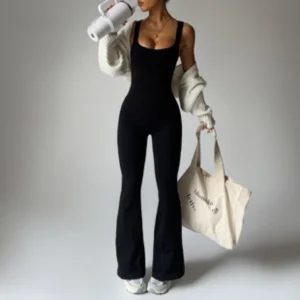 2025 black long jumpsuit