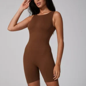 2025 brown Slimming one-piece bodysuit