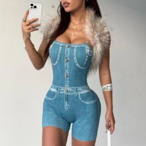 casuals jeans jumpsuit